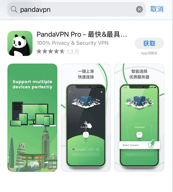 海外苹果商店下载PandaVPN