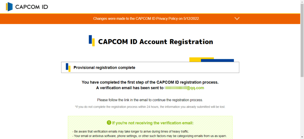 卡普空CAPCOM官网账号注册教程